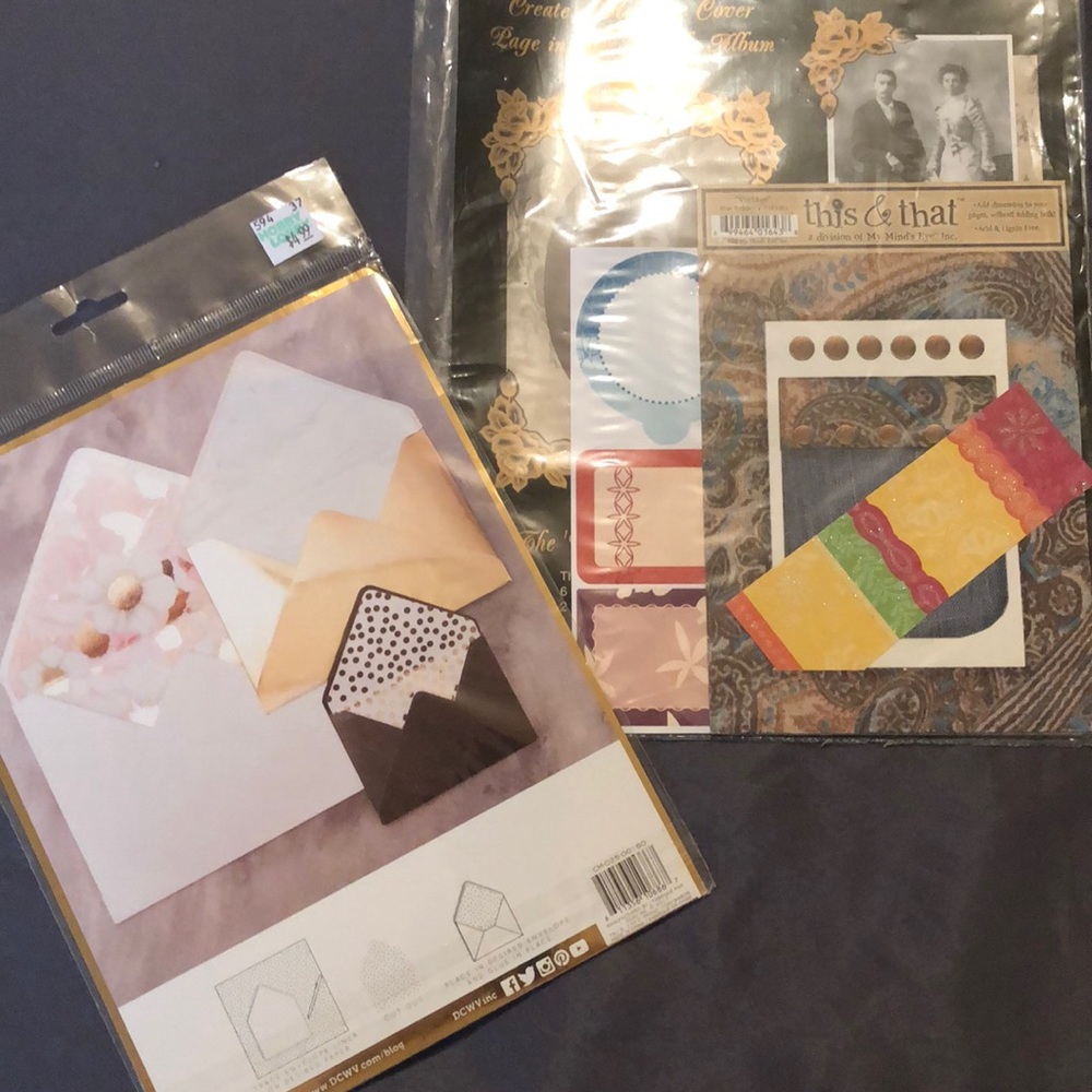 Craft Supplies envelope stencils & create page set